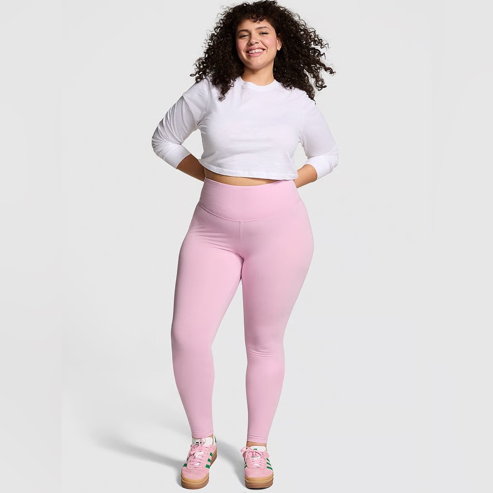 Victoria's Secret PINK All-Day Cotton Leggings Pink Poodle Regular Size XL